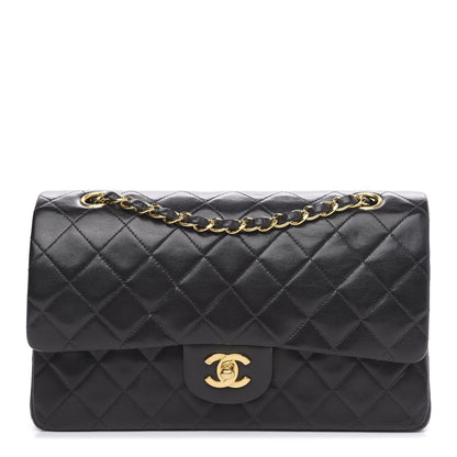 Chanel Lambskin Quilted Medium Double Flap Black 1 of 14