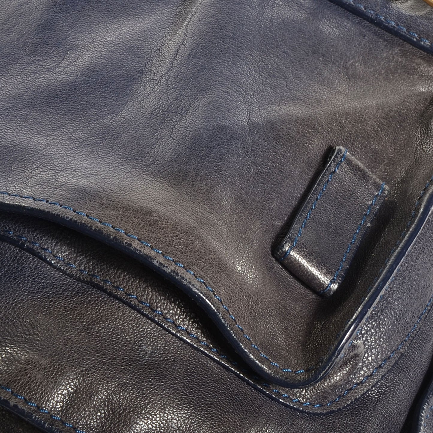 Lambskin PS1 Medium Satchel Marine