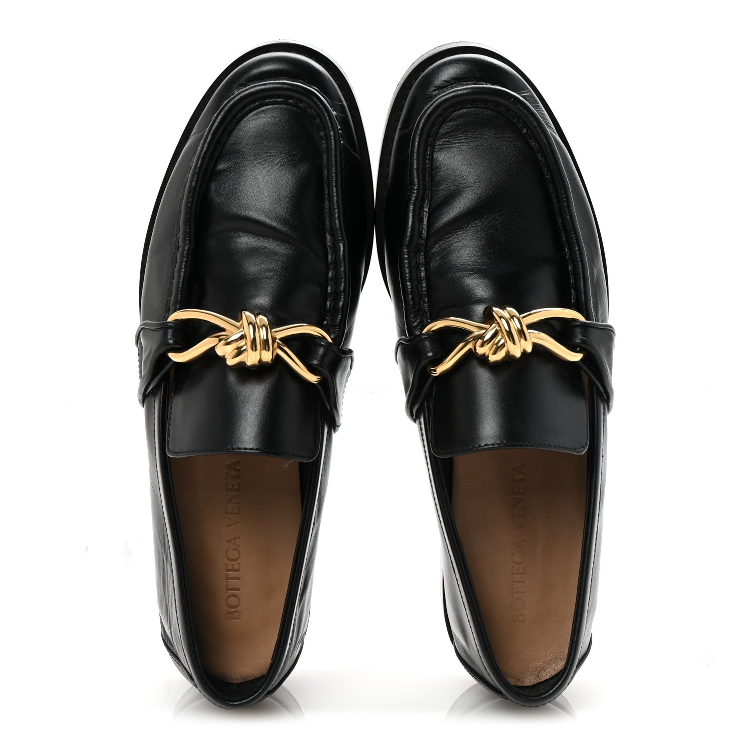 Bottega Veneta Calfskin Monsieur Loafers 40.5 Black 2 of 8