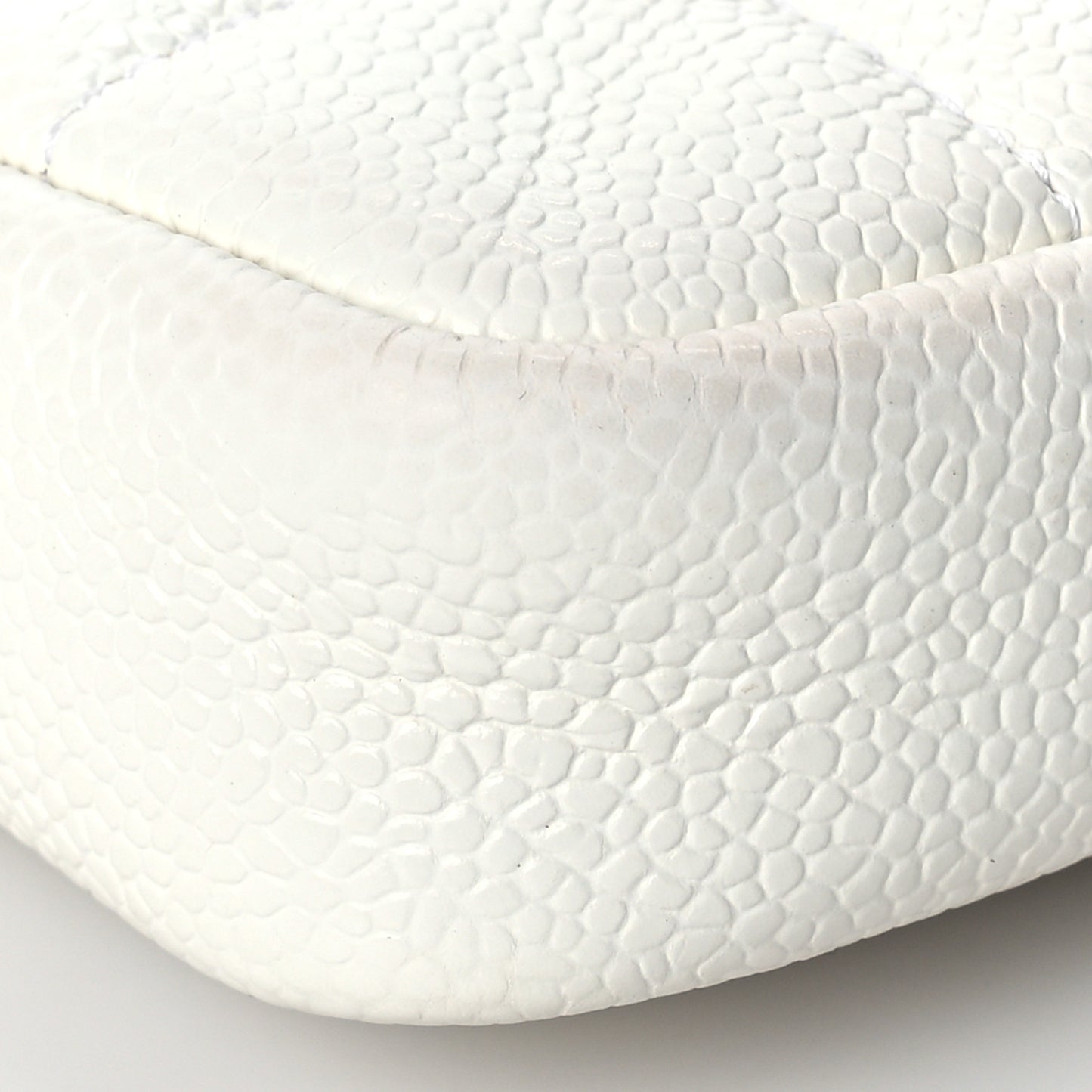 Caviar Quilted Coin Purse Belt Bag White