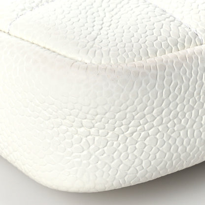Chanel Caviar Quilted Coin Purse Belt Bag White 9 of 10
