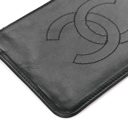 Chanel Calfskin CC Small Cosmetic Case Black 9 of 11