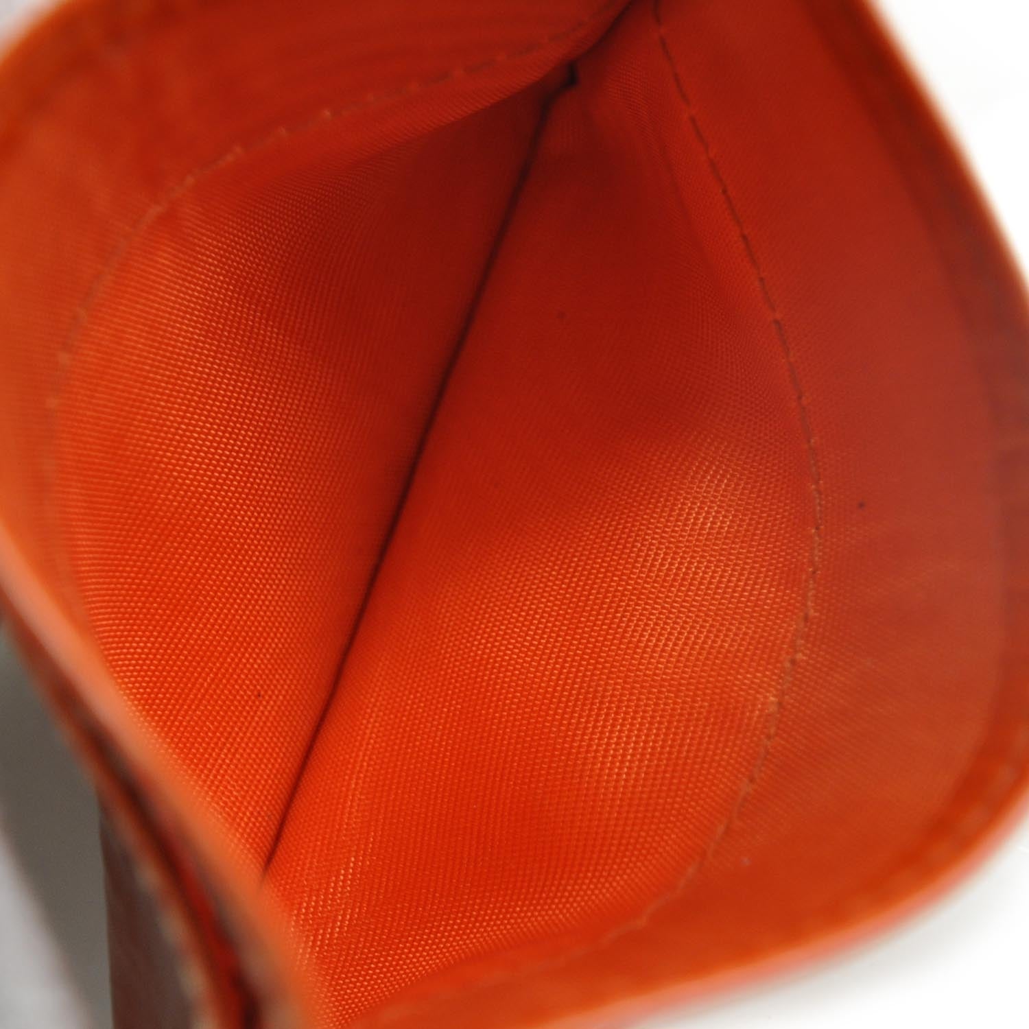 Prada Vernice Card Holder Case Orange 5 of 8