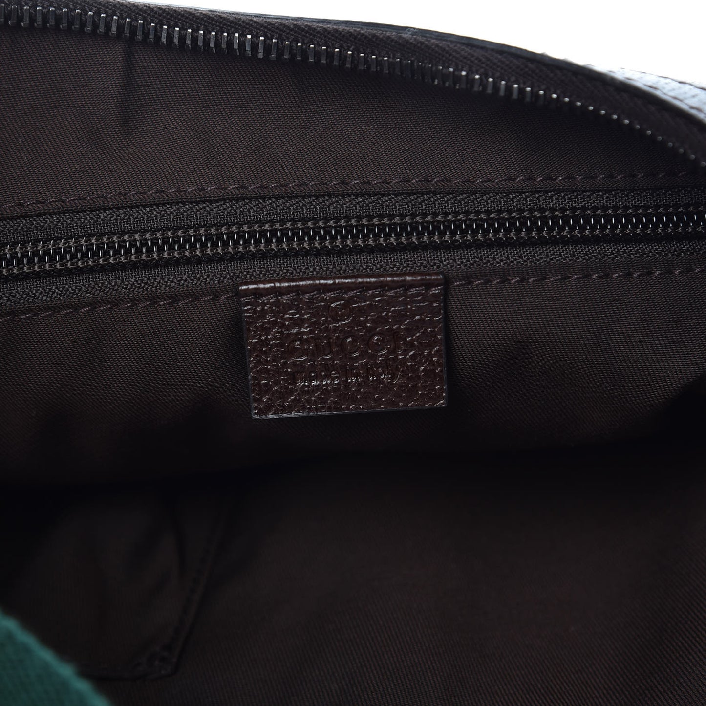 Monogram Web Medium Half Moon Hobo Dark Brown