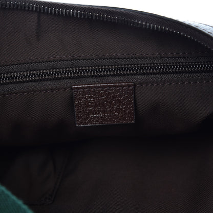 Gucci Monogram Web Medium Half Moon Hobo Dark Brown 8 of 8
