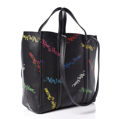 Marc Jacobs Grained Calfskin New York Magazine The Tag Tote Black Multi 3 of 9