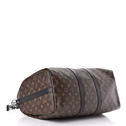 Louis Vuitton Monogram Macassar Keepall Bandouliere 45 4 of 10