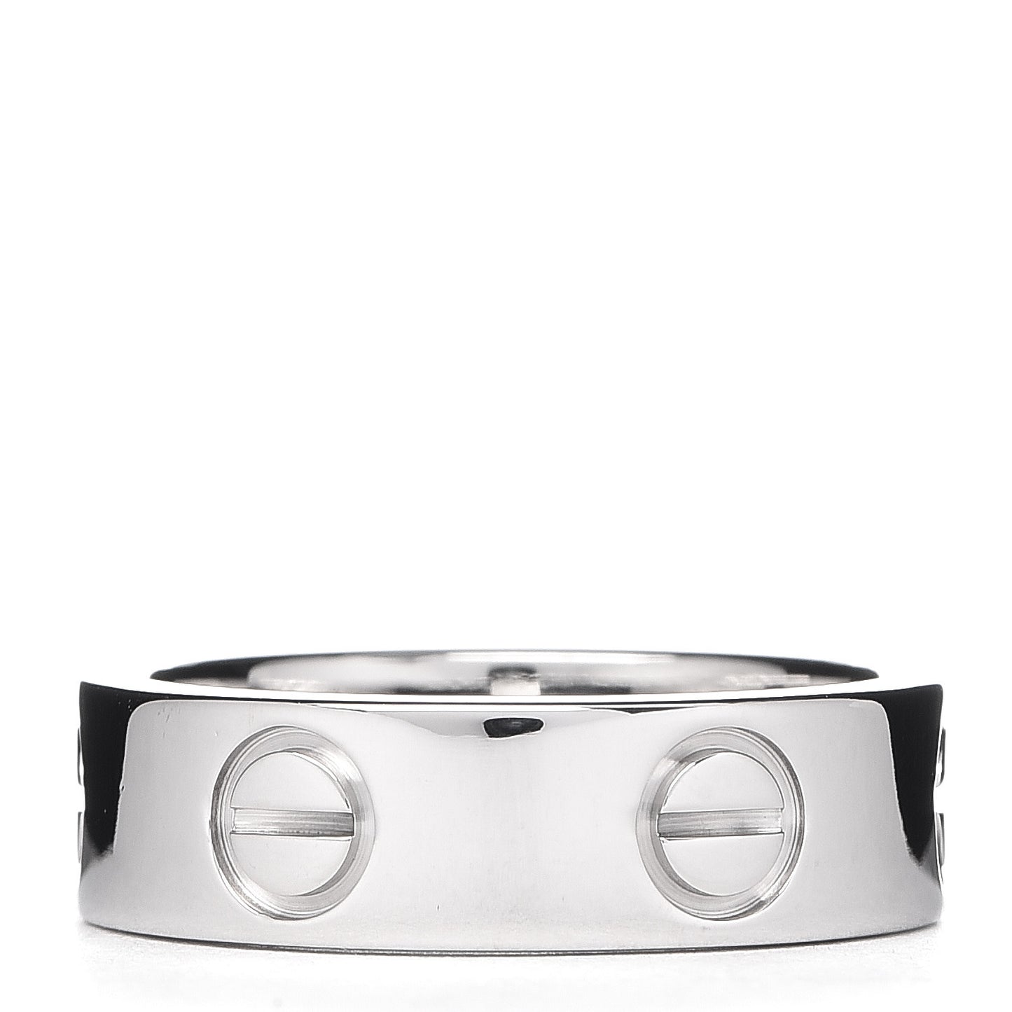 18K White Gold 5.5mm LOVE Ring 50 5.25