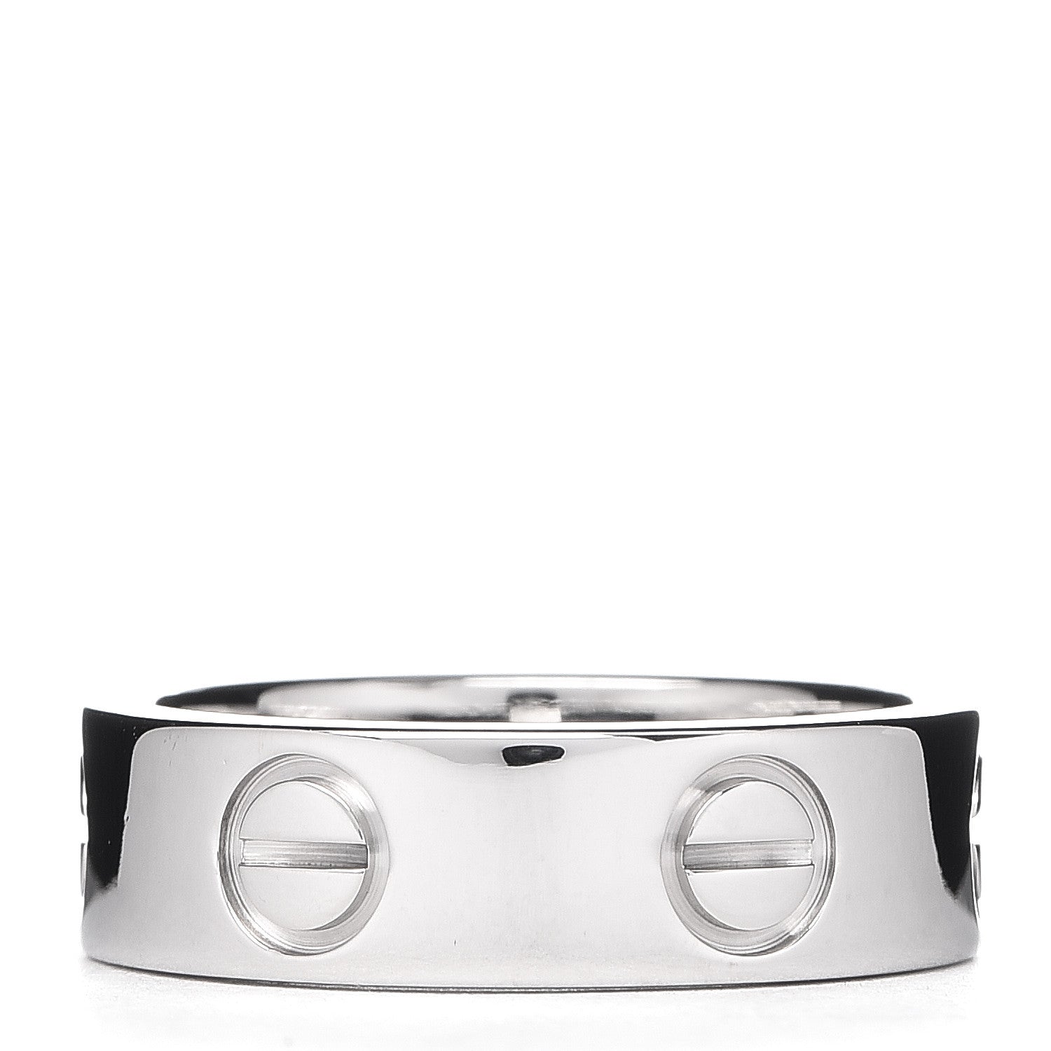 Cartier 18K White Gold 5.5mm LOVE Ring 50 5.25 3 of 4