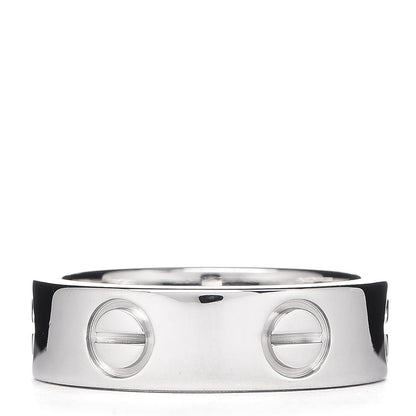 Cartier 18K White Gold 5.5mm LOVE Ring 50 5.25 3 of 4