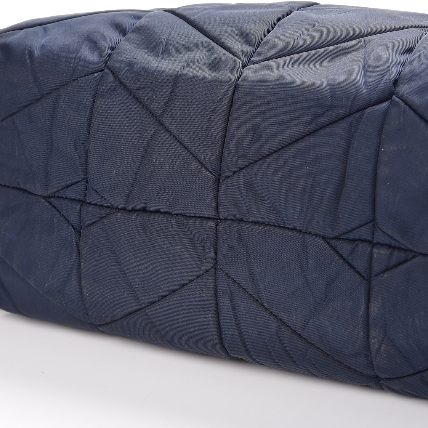 Tessuto Nylon Chevron Quilted Tote Navy