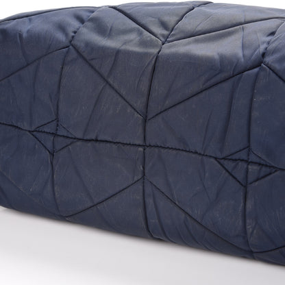Prada Tessuto Nylon Chevron Quilted Tote Navy 13 of 13
