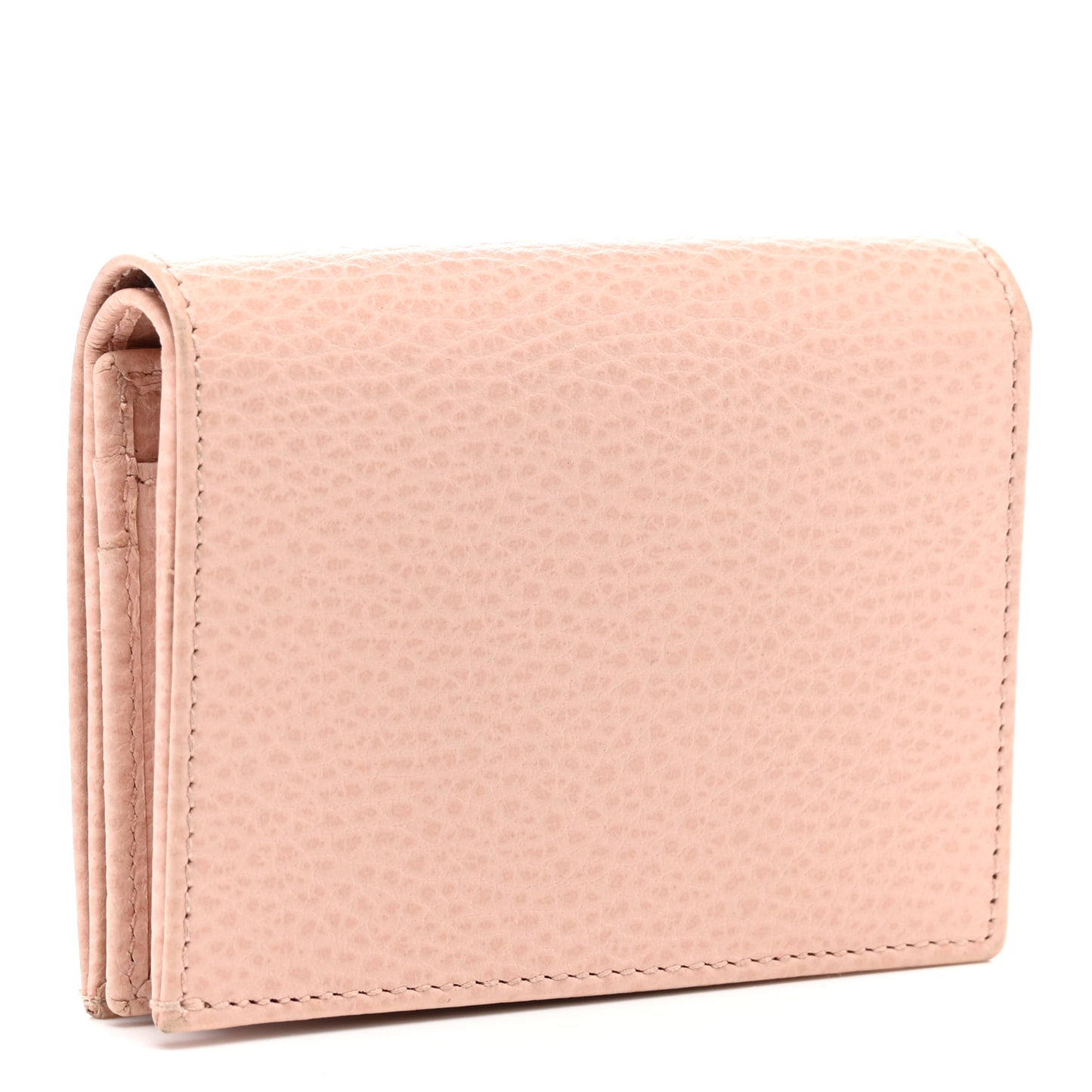 Dollar Calfskin GG Marmont Card Case Perfect Pink