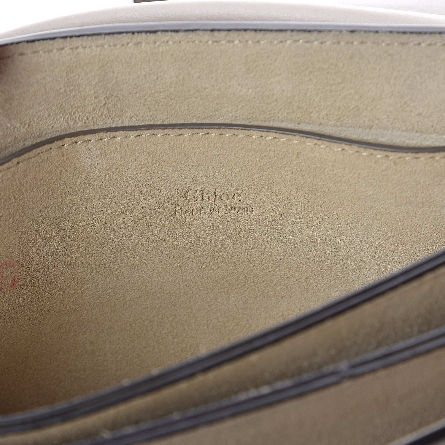 Chloe Suede Calfskin Small Faye Shoulder Bag Motty Grey 6 of 10