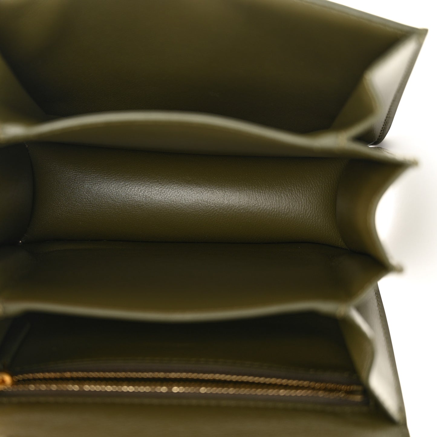 Box Calfskin Small Classic Box Flap Bag Army Green