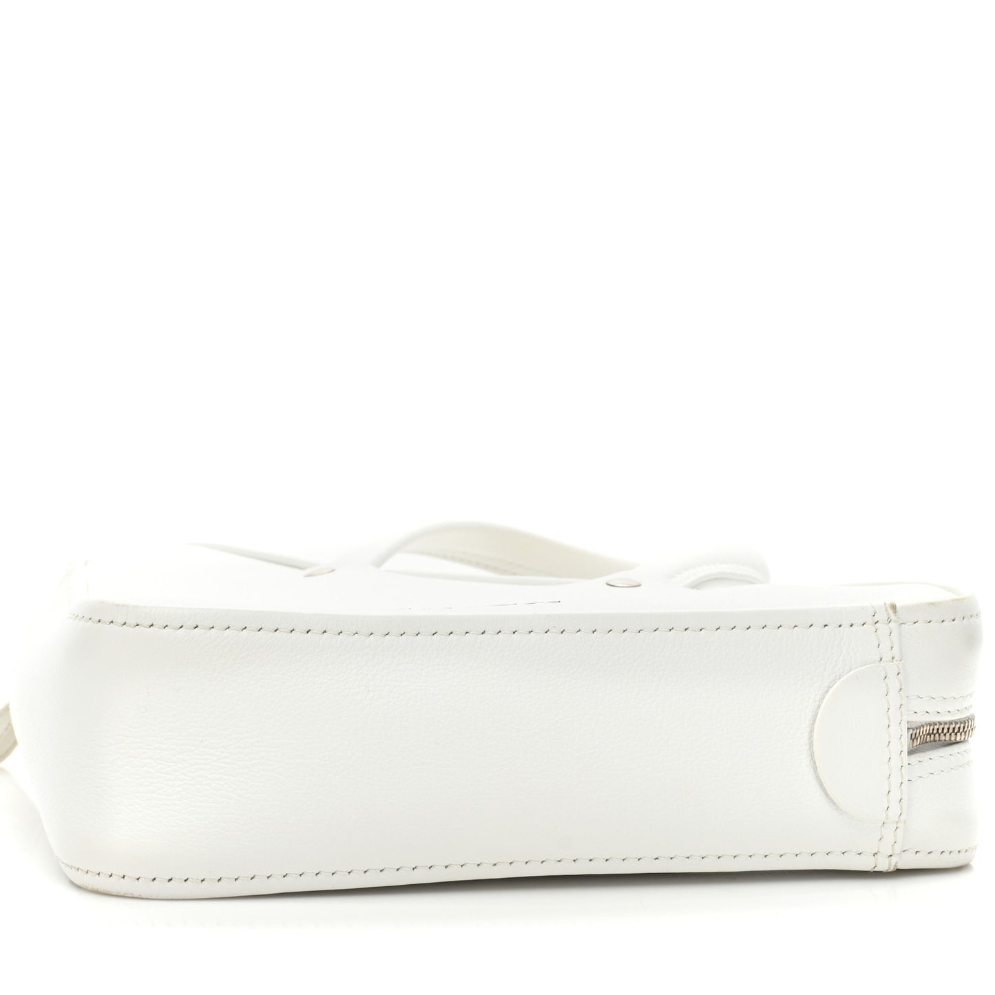 Calfskin XS Triangle Chain Duffle White