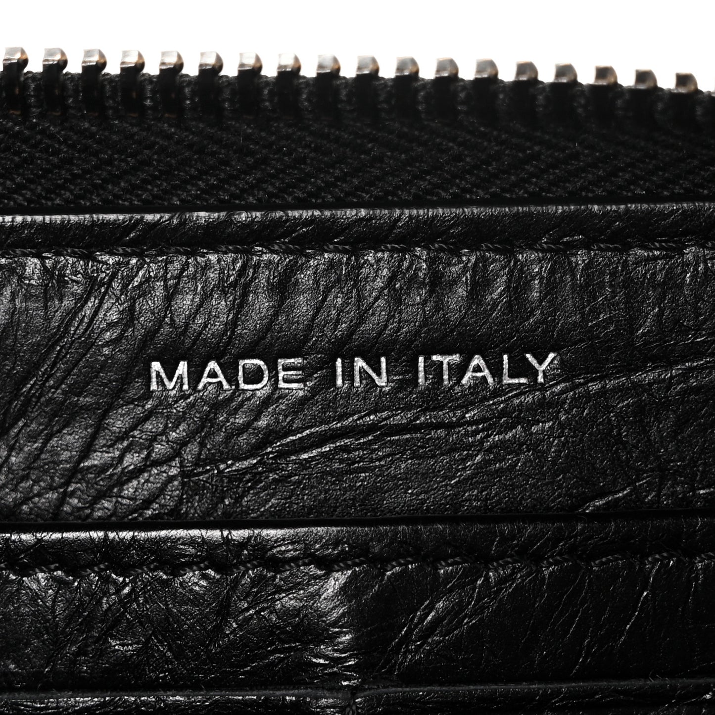 Aged Calfskin Quilted Reissue Large Gusset Zip Around Wallet So Black