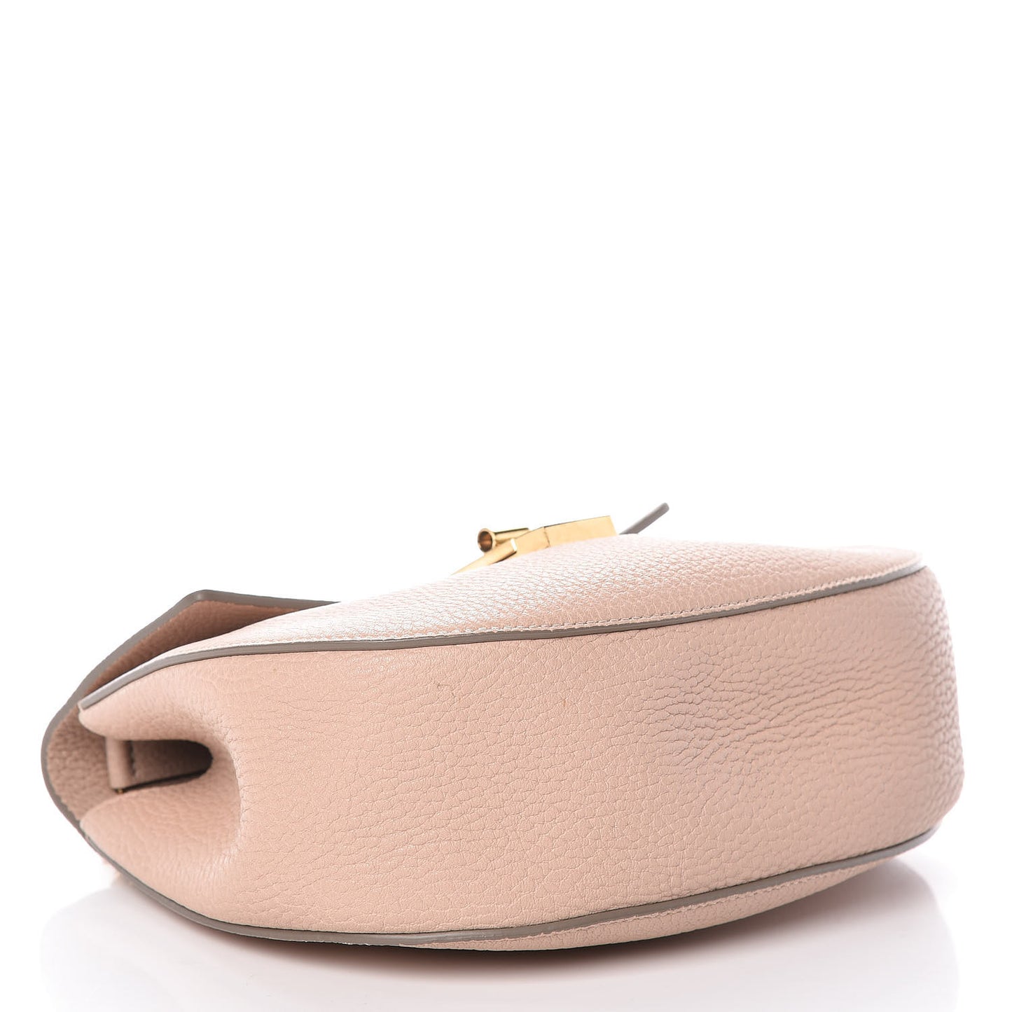Grained Goatskin Drew Shoulder Bag Biscotti Beige