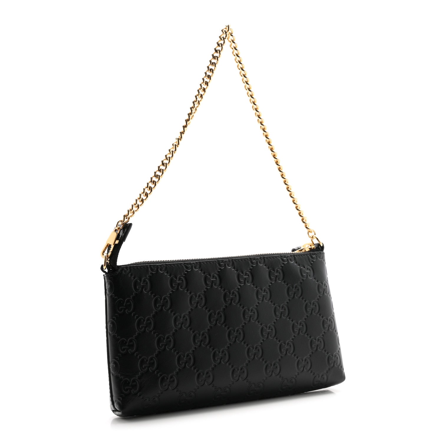 Gucci Guccissima Signature Wrist Wallet Black 3 of 10