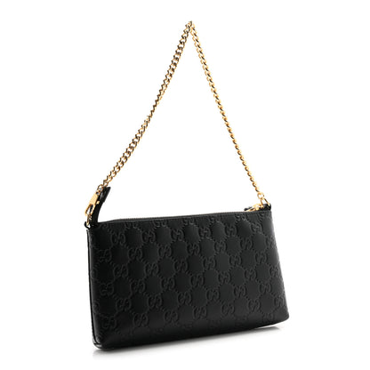 Gucci Guccissima Signature Wrist Wallet Black 3 of 10