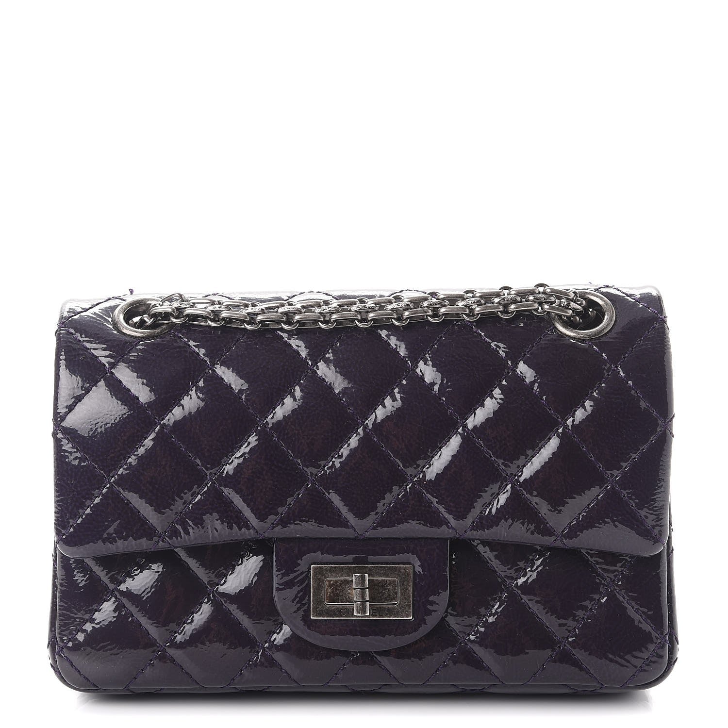Chanel Patent 2.55 Reissue Flap 224 Purple 1 of 11