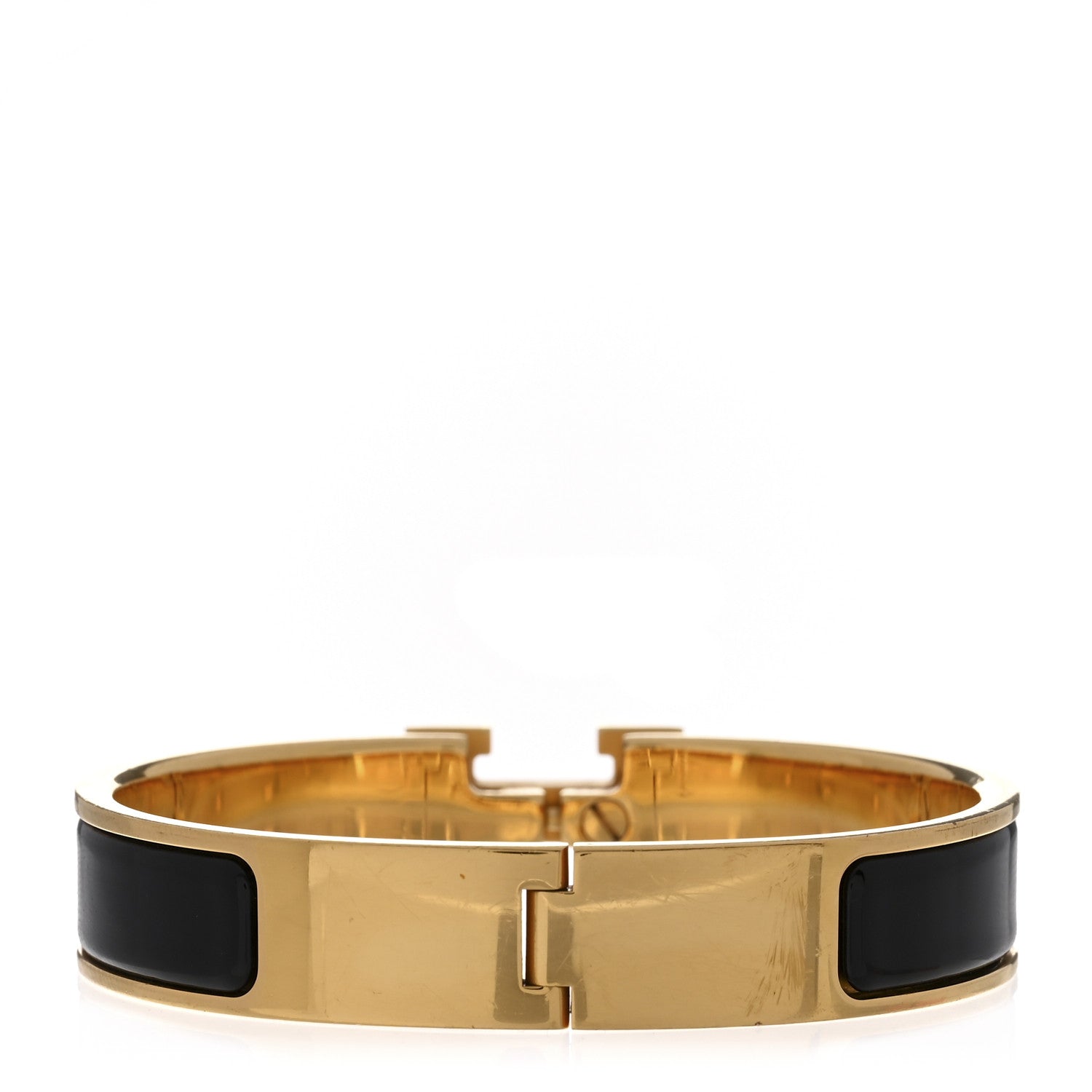 Hermes Enamel Narrow Clic Clac H Bracelet PM Black 2 of 3