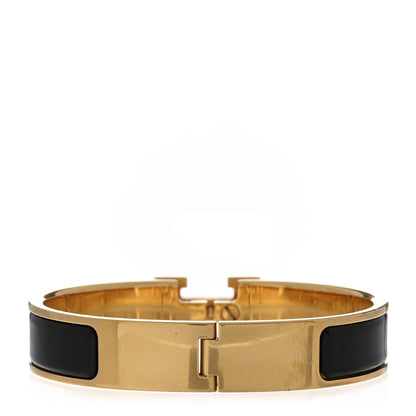 Hermes Enamel Narrow Clic Clac H Bracelet PM Black 2 of 3