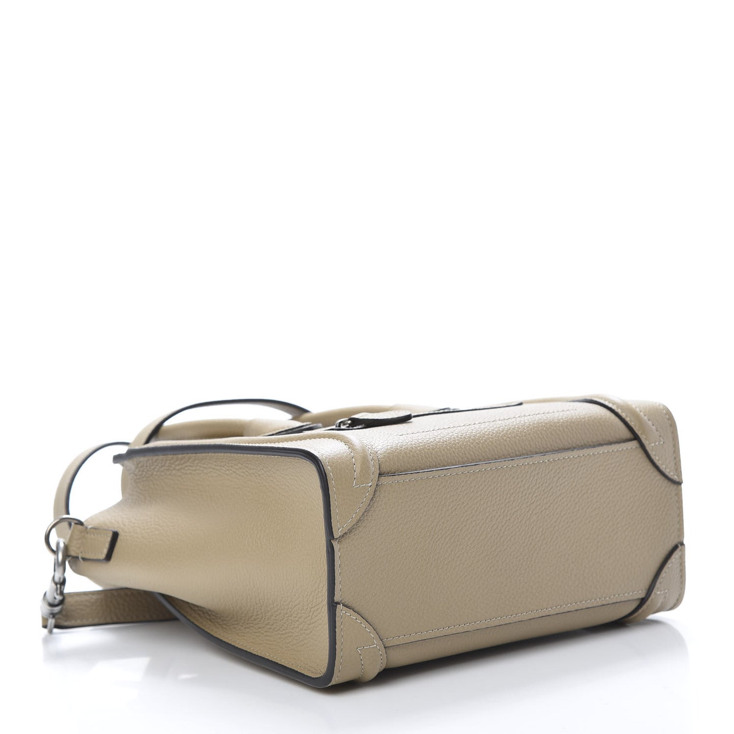 Drummed Calfskin Nano Luggage Dune