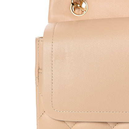 Chanel Lambskin Quilted Jumbo Double Flap Beige Clair 10 of 13
