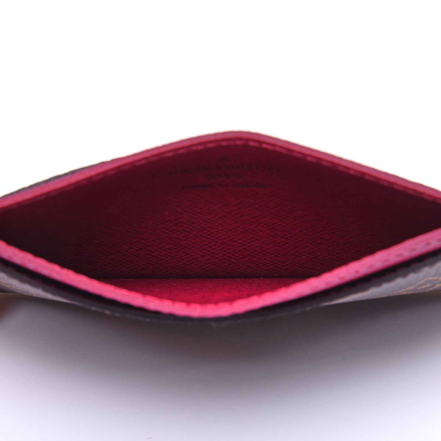 Monogram Card Holder Fuchsia