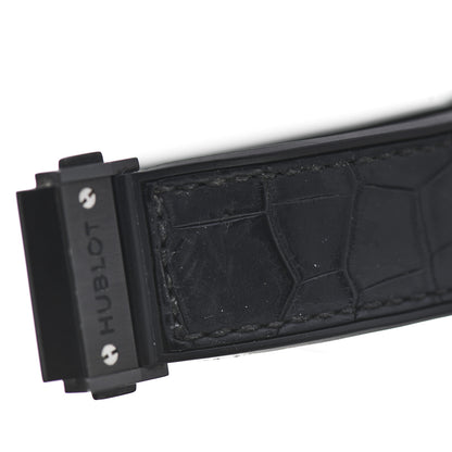 Hublot Titanium Ceramic Alligator 45mm Classic Fusion Aerofusion Chronograph Automatic Watch Black 525.CM.0170.RX 6 of 7