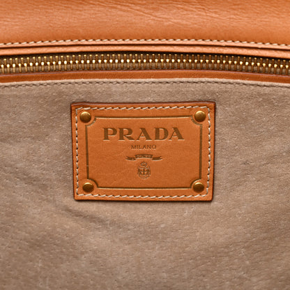 Prada Canvas Canapa Righe Striped Top Handle Satchel Gendarme 5 of 10