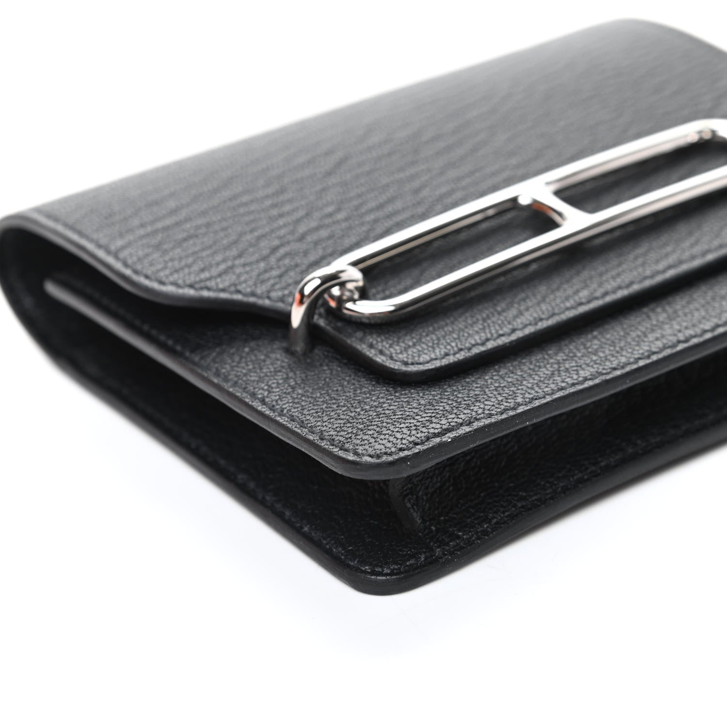 Hermes Chevre Mysore Roulis Slim Wallet Black 7 of 9