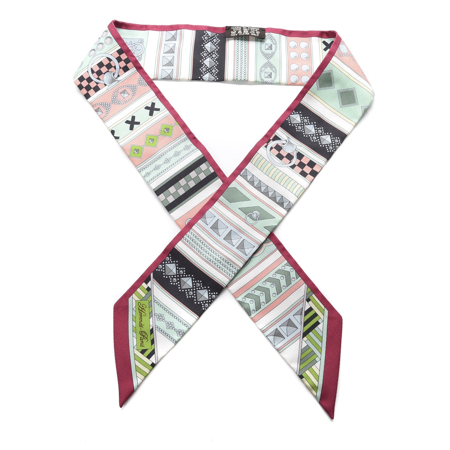 Silk Colliers De Chiens Twilly Rose Vif Vert De Eau Rose