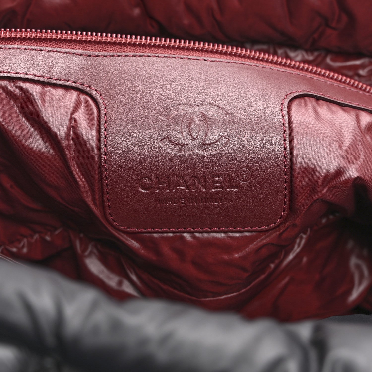 Chanel Nylon Quilted Large Coco Cocoon Tote Black 6 of 11