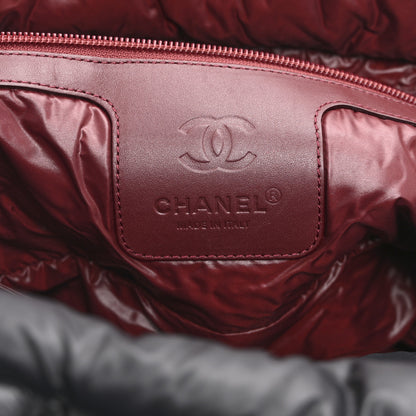 Chanel Nylon Quilted Large Coco Cocoon Tote Black 6 of 11