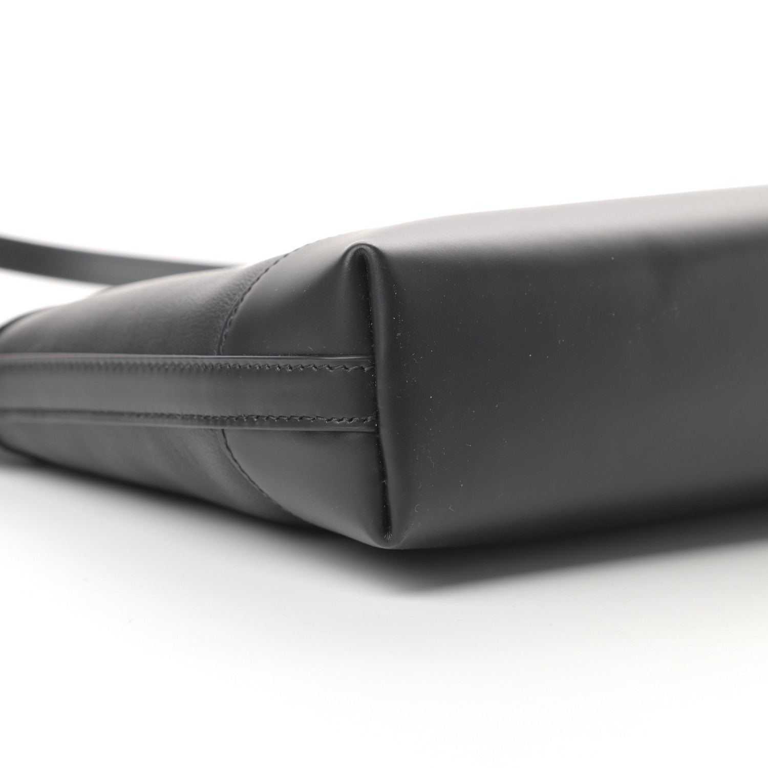 Balenciaga Calfskin Logo Shouder Bag Black 9 of 12