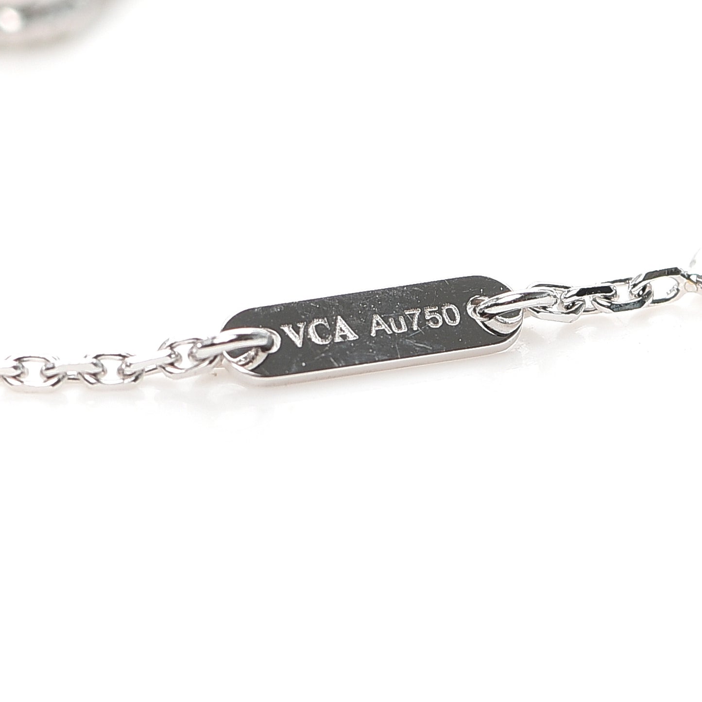 18K White Gold Diamond Sweet Alhambra Bracelet