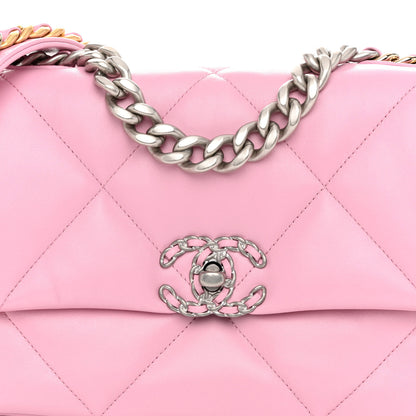Chanel Lambskin Quilted Medium Chanel 19 Flap Pink 8 of 11