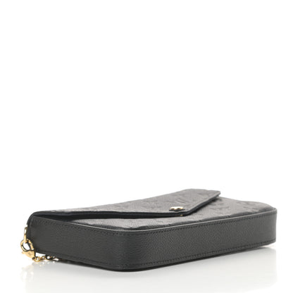 Louis Vuitton Empreinte Pochette Felicie Chain Wallet Black 5 of 14