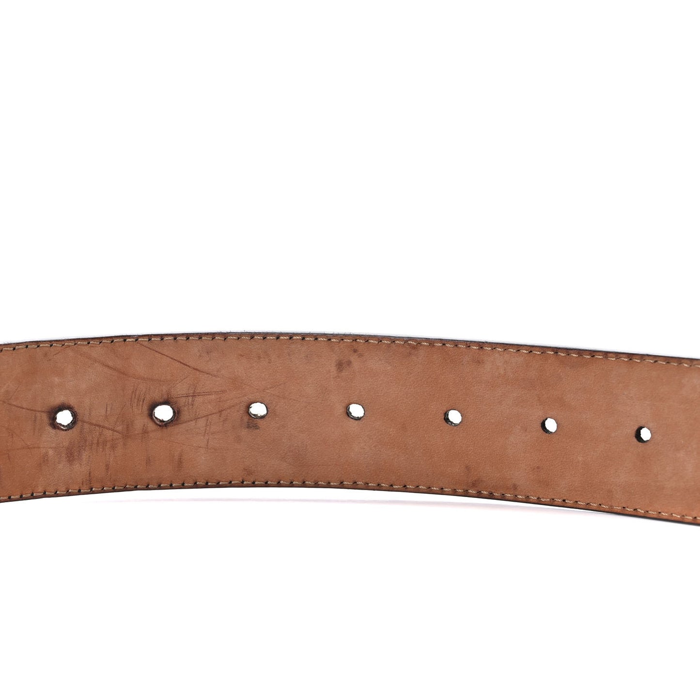 Vitello F is Fendi Bi-Color FF 1974 Embossed Belt 70 28 Maya Black