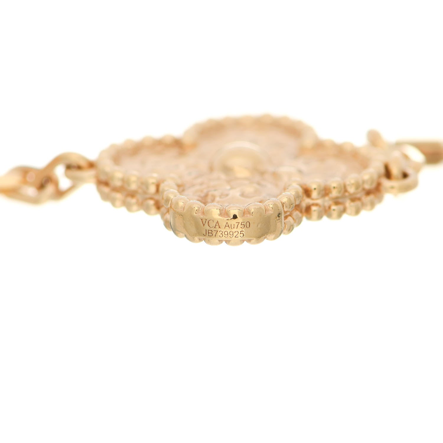 Van Cleef & Arpels 18K Yellow Gold 5 Motifs Vintage Alhambra Bracelet 3 of 3