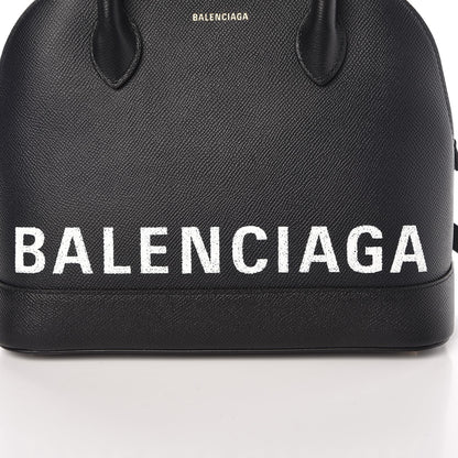 Balenciaga Signature Grained Calfskin Logo S Ville Top Handle Bag Black 10 of 10