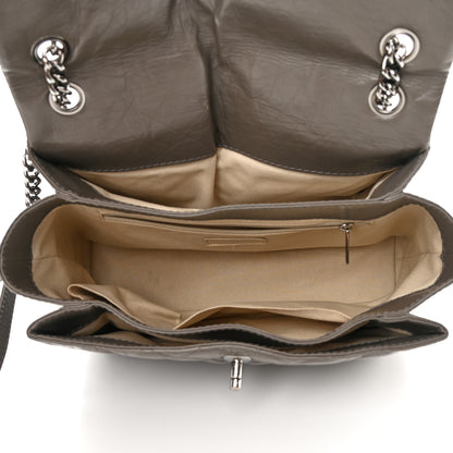 Chanel Aged Calfskin Medium Lady Pearly Flap Grey 5 of 16