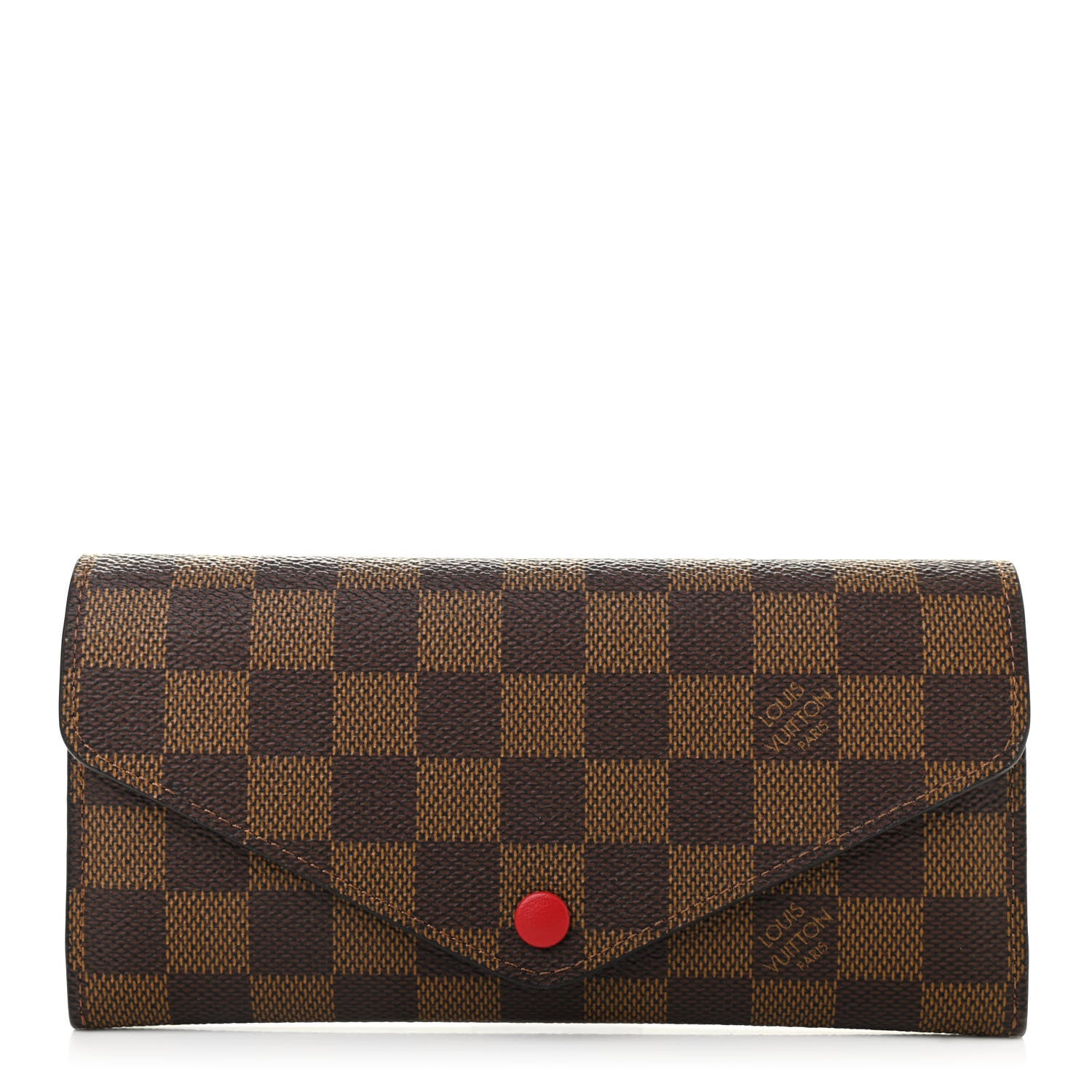 Louis Vuitton Damier Ebene Josephine Wallet Red 1 of 8