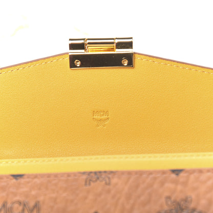 MCM Visetos Large Patricia Wallet On Chain Cognac 6 of 9