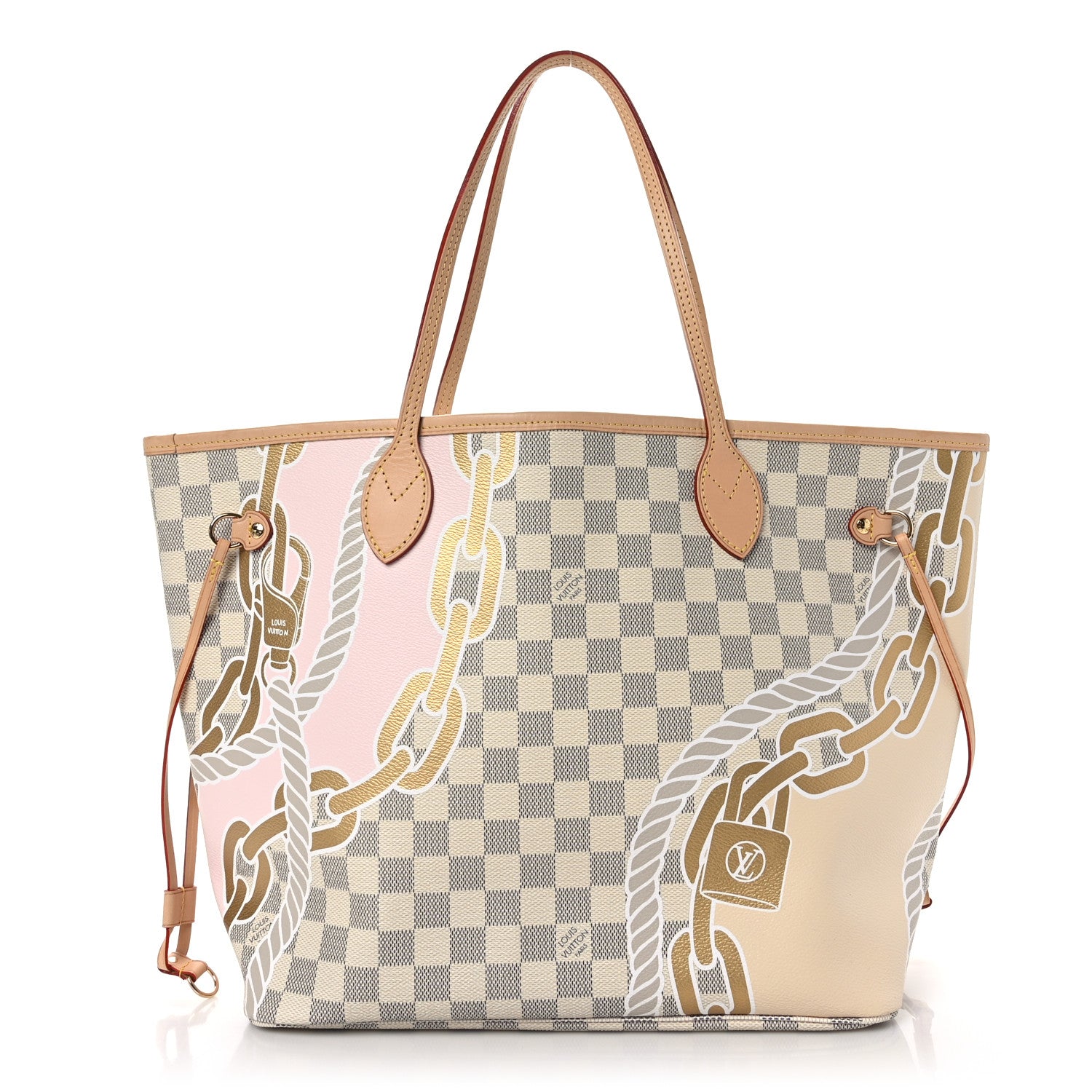 Louis Vuitton Damier Azur Nautical Neverfull MM 2 of 9