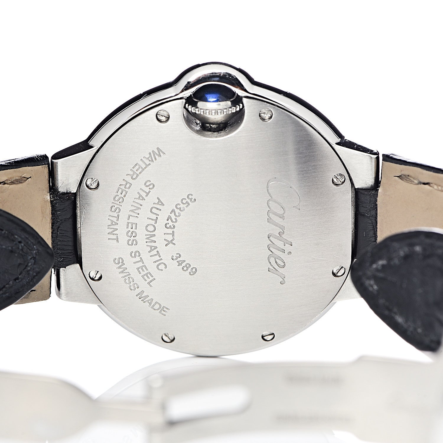 Cartier Stainless Steel Alligator 33mm Ballon Bleu De Cartier Automatic Watch 5 of 8