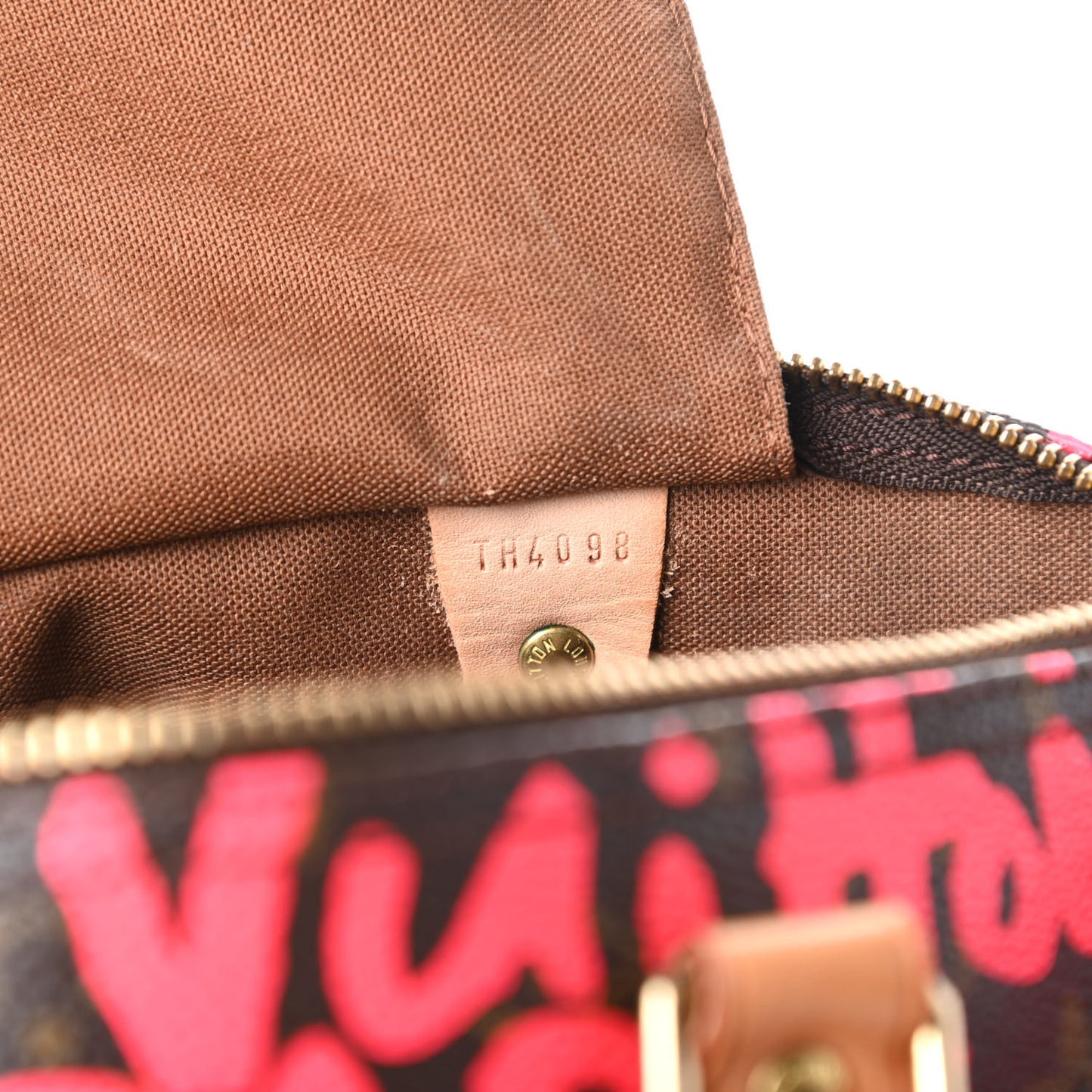 Monogram Graffiti Speedy 30 Fuchsia