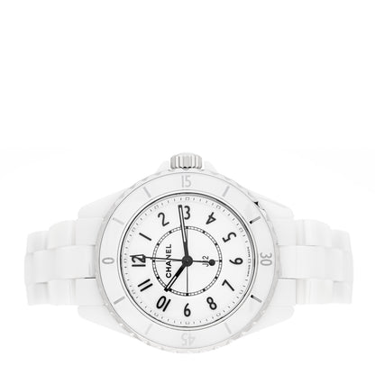 Chanel Stainless Steel Ceramic 33mm J12 Quartz Watch White 2 of 5